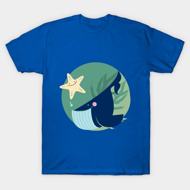 Whale & Starfish No.2 T-Shirt by ilaamen